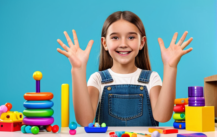 **
"A vibrant and engaging YouTube thumbnail featuring a fully clothed young girl with a bright, cheerful expression, surrounded by colorful toys and crafting materials, professional studio lighting, perfect anatomy, correct proportions, well-formed hands, proper finger count, safe for work, appropriate content, fully clothed, family-friendly, high-resolution, detailed textures, clean background, focus on the girl's face and the toys, modern digital art style."
**