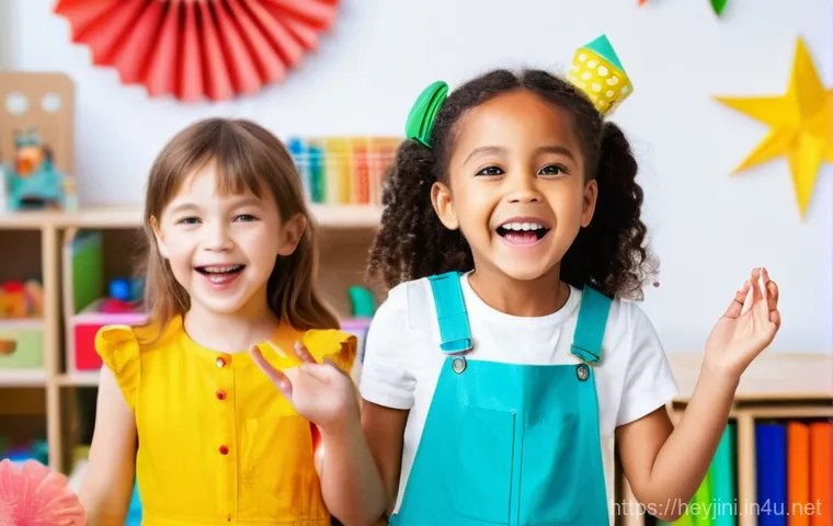 헤이지니의 상징적인 에피소드 - **Prompt 1: Hey Jini's Engaging Edutainment Session**
"A vibrant, high-quality studio photograph...